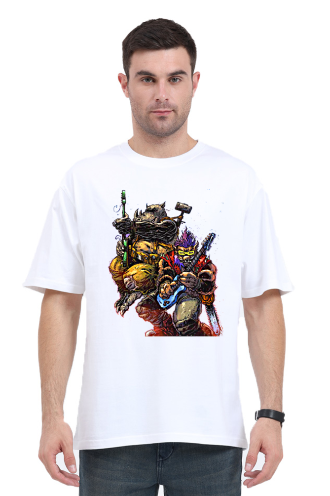 Bebop and Rocksteady from TMNT Oversized Classic T-Shirt Unisex