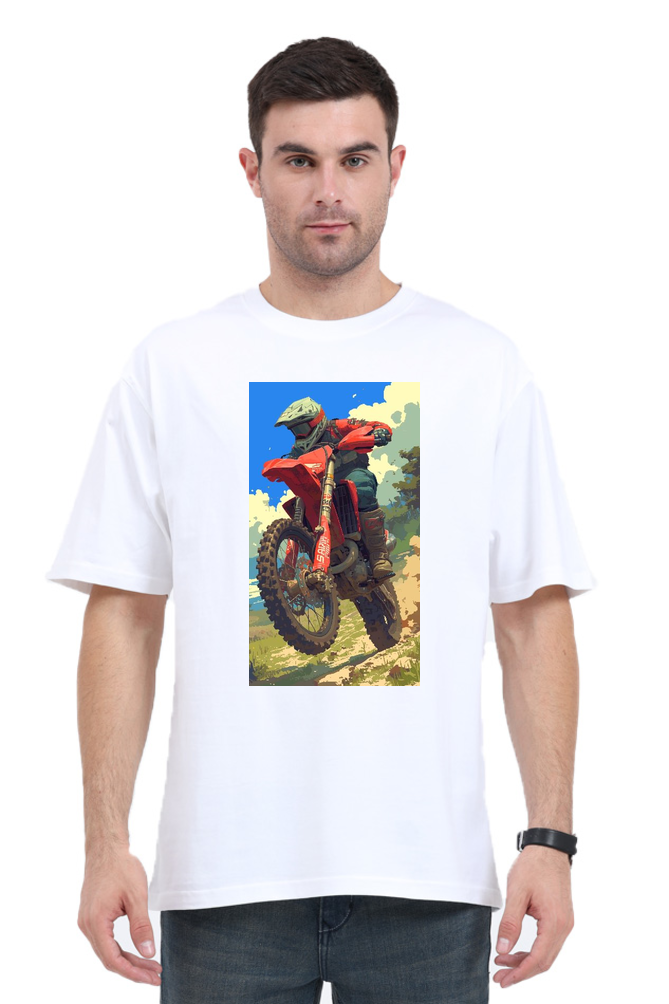 Dirt Bike Art Oversized Classic T-Shirt Unisex