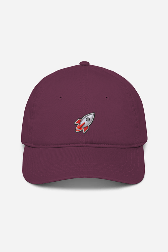 Rocket Embroidery Unisex Baseball Cap