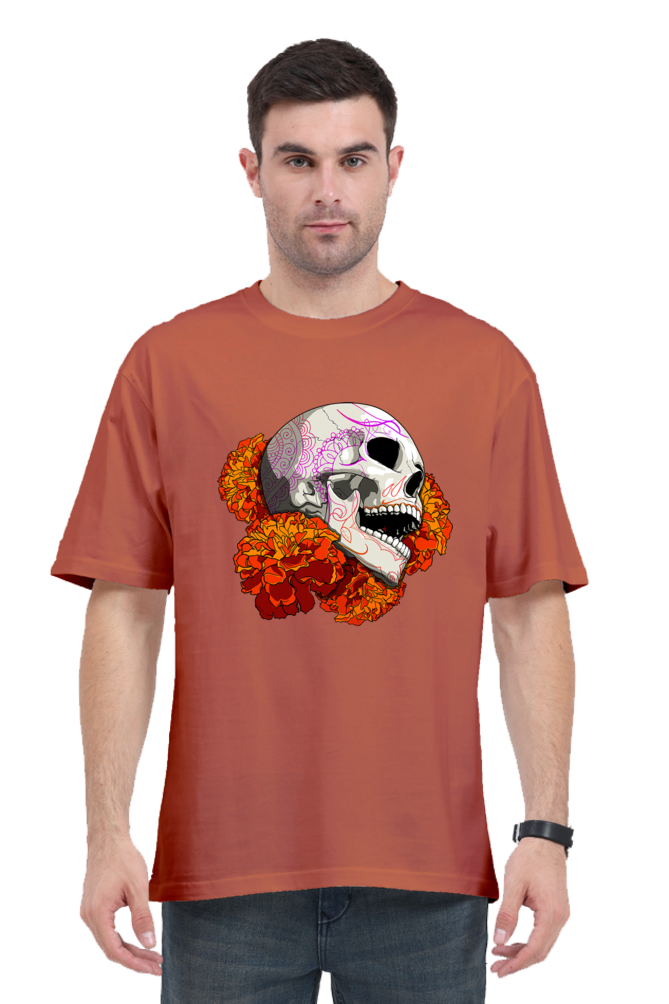 Abstract Skull Oversized Classic T-Shirt Unisex