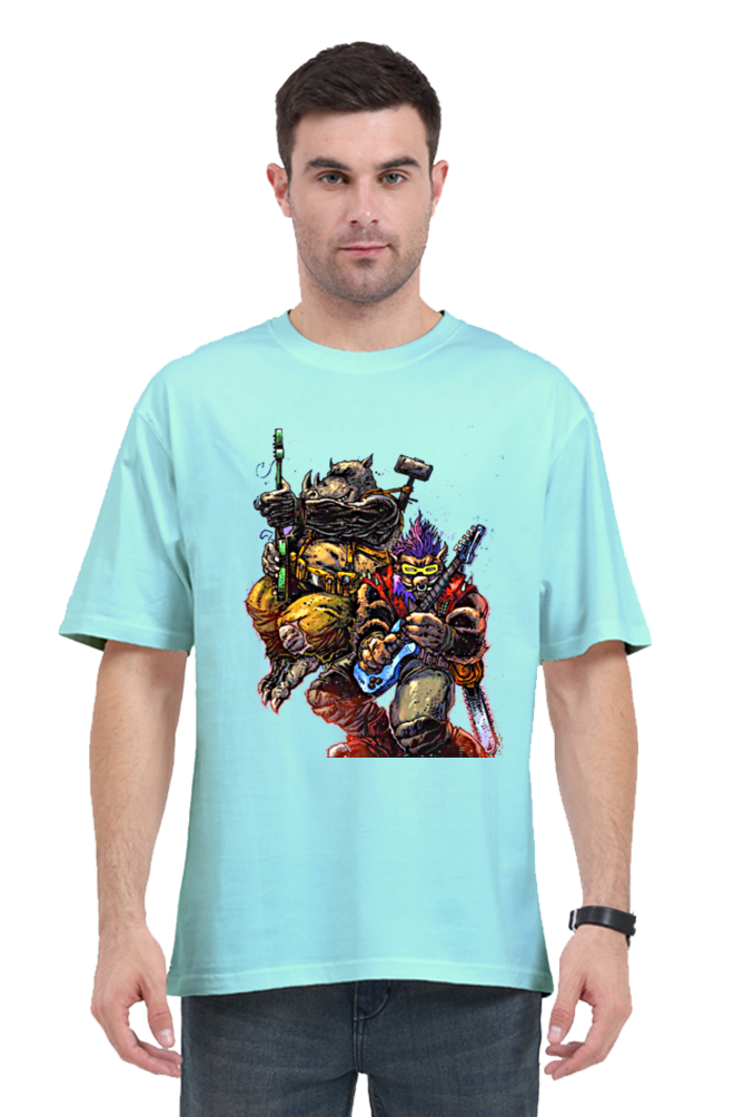 Bebop and Rocksteady from TMNT Oversized Classic T-Shirt Unisex